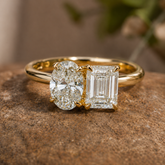 Oval & Emerald Cut Rings