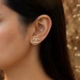 Elegant C Design Earrings