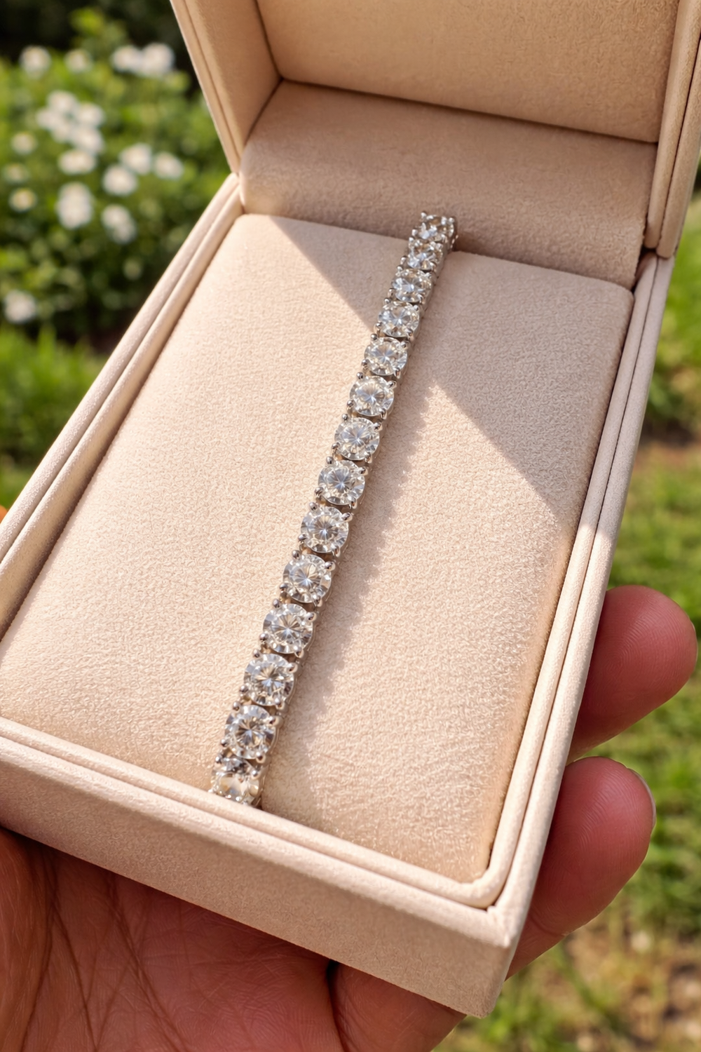 Sparkling Solitaire Bracelet