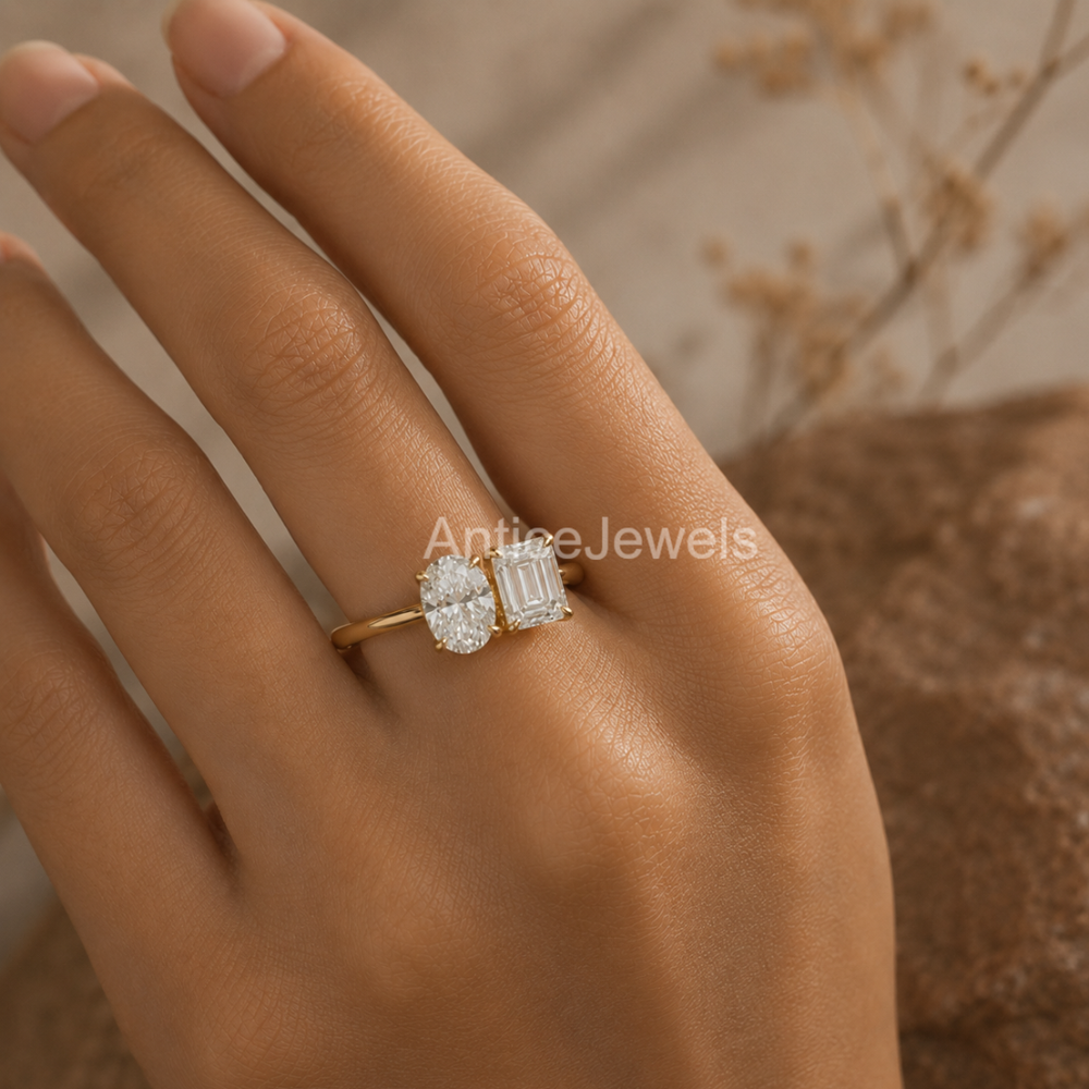 Oval & Emerald Cut Rings