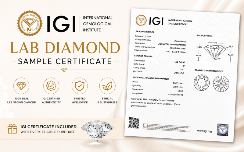IGI Certified Lab-Grown