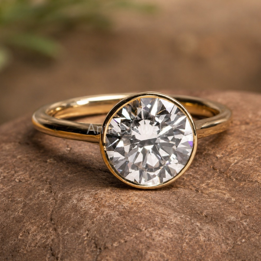 Bezel Round Solitaire