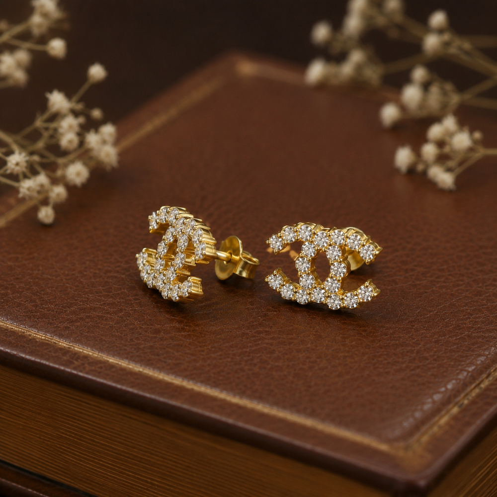 Elegant C Design Earrings
