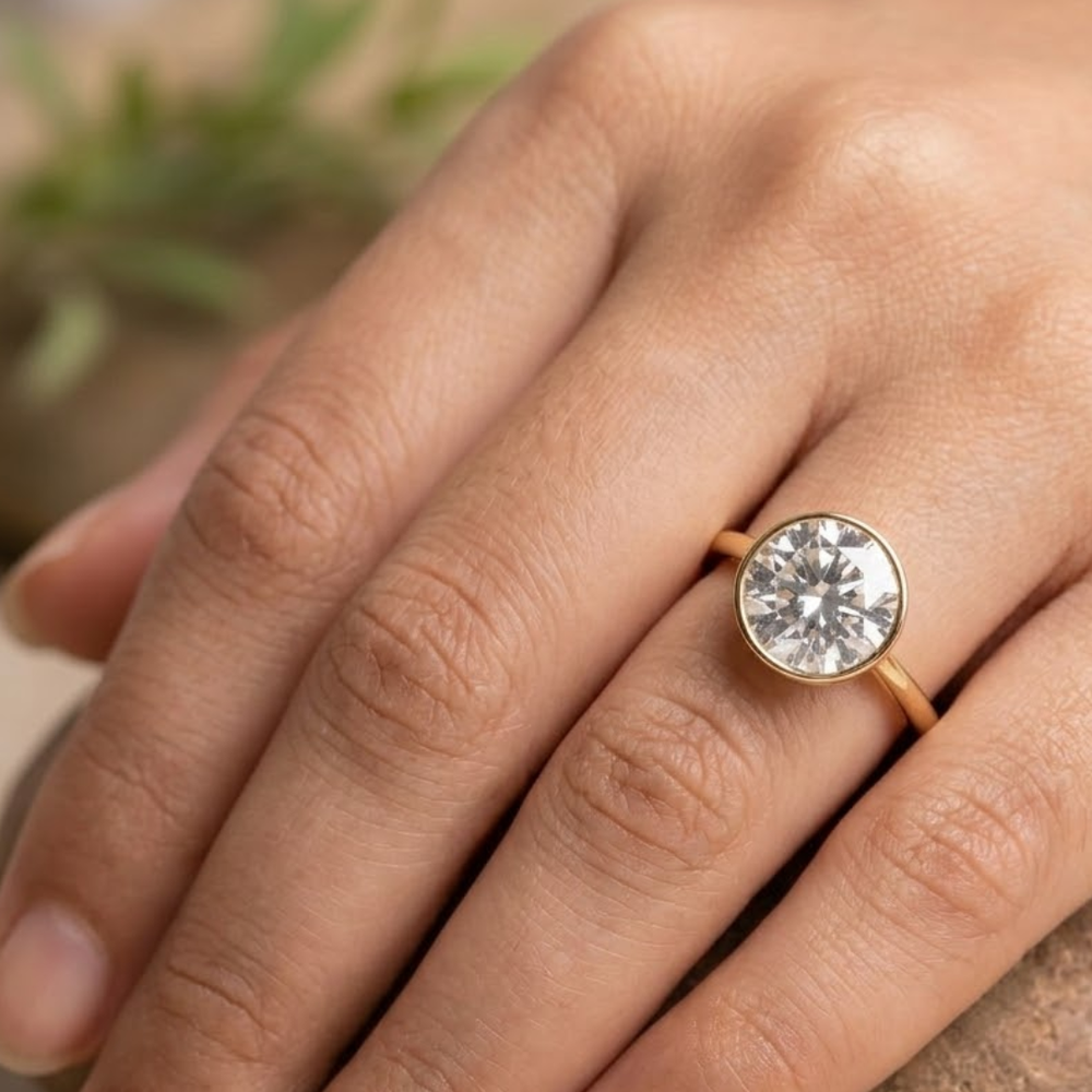Bezel Round Solitaire